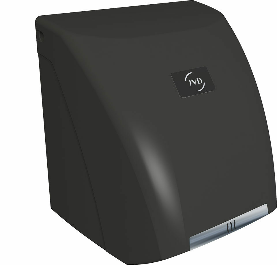 Sèche-mains automatique chic noir 2100W avec protection renforcée