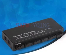 1X Ethernet Fiber Optical Media Converter SM Fast Ethernet switch Converter 20KM