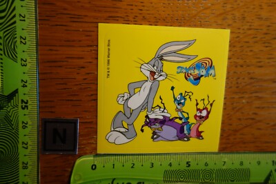 Alter Aufkleber Film Video Kino WARNER BROS. 1996 TM SPACE JAM (A)