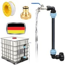 3/4" IBC Adapter Verbindungsset Auslaufhahn F&uuml;r Tank Container Regenwassertank