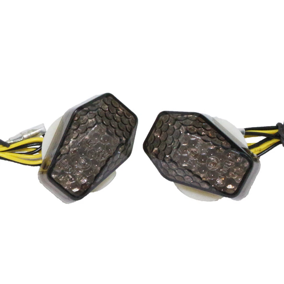 2 дымчатых пластиковых мини светодиодных указателя поворота 1,8 дюйма для Suzuki SV1000S SV650S 2003-2008 - Изображение 3 из 4