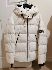 Mackage Edana Cream L 170/88a Down Puffer Jacket With Removable Hood
