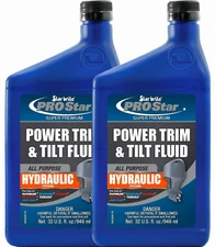 2 Pack Star Brite Pro Star Super Premium Power Trim and Tilt Fluid 32 oz - 28532