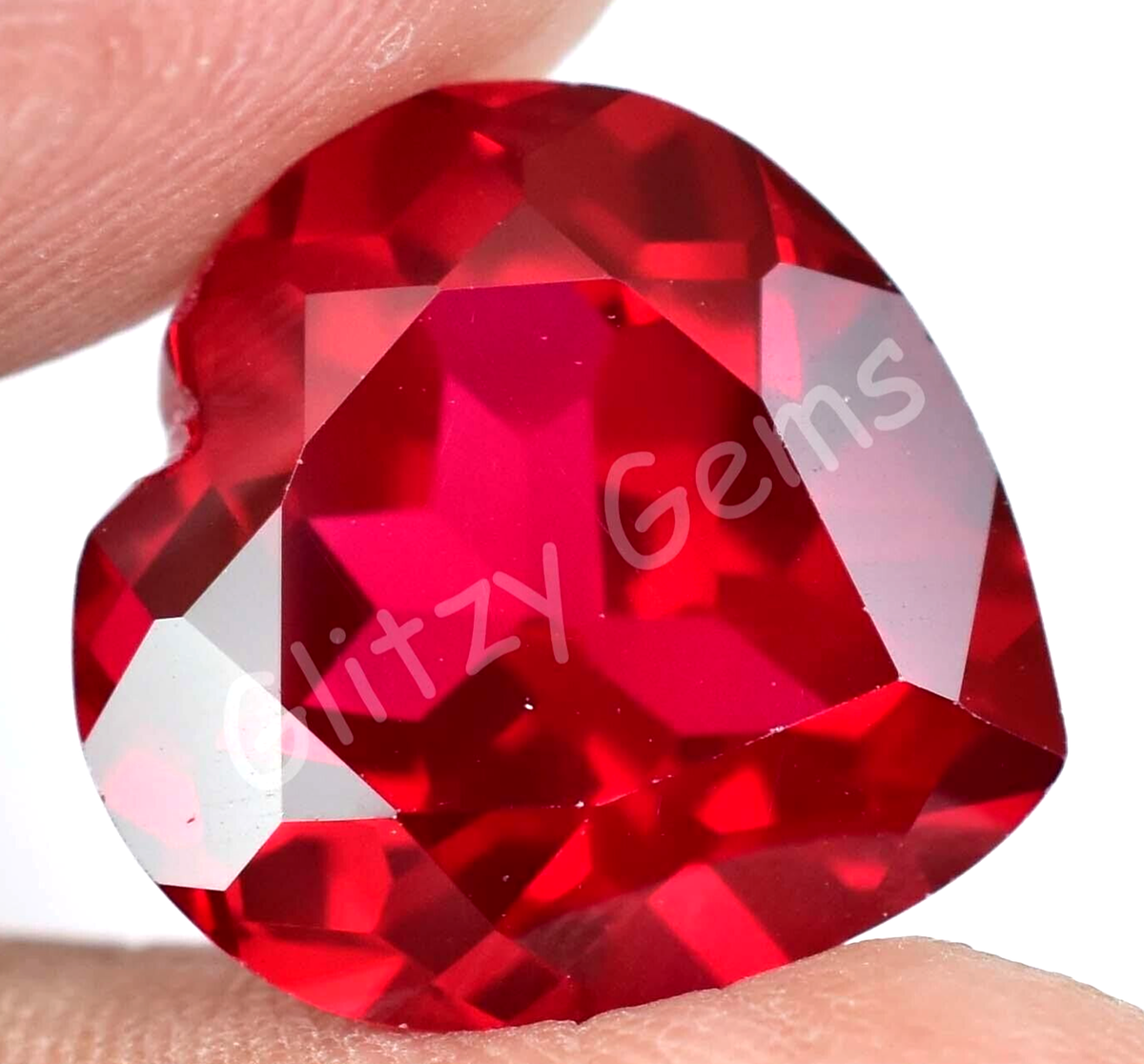 Rubis Naturel Taillé émeraude - Rouge, Effet Astérisme, Certifié GIR - Pierre En Vrac 9x11mm