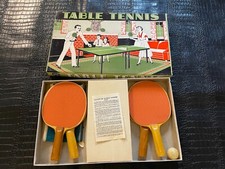 Vintage Table Tennis Set by Metal Moss MFG Co Game W/Box s22