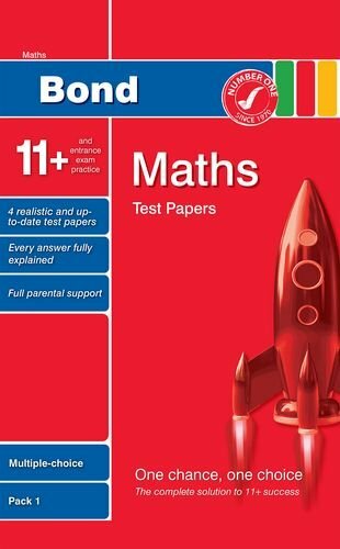 Bond 11+ Test Papers Maths Multiple-Choice Pack 1... by Baines, Andrew Paperback