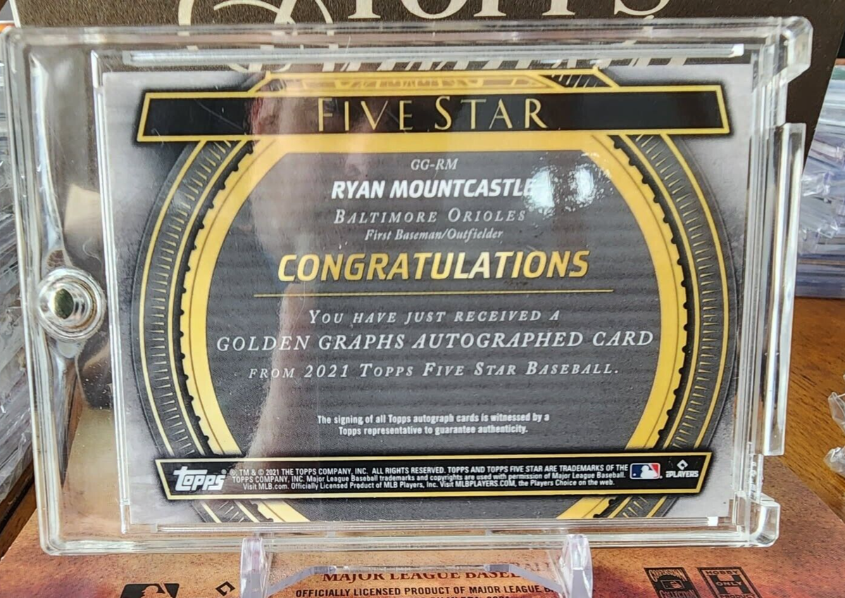 その他 Ryan Mountcastle RC Autograph Topps 2021 Topps Five Star RYAN MOUNTCASTLE RC Rookie On-Card Gold