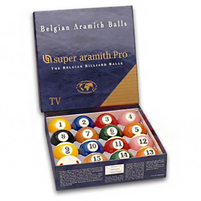 Super Aramith Pro TV American Pool Ball Set 2 1/4'' (57 mm)