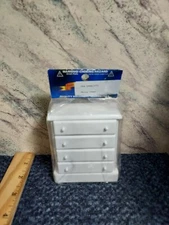 Dollhouse Miniature White Dresser