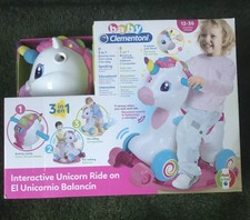 baby clementoni interactive ride on unicorn