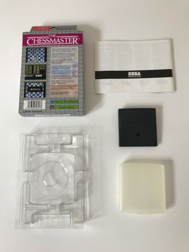 THE CHESSMASTER COMPLET BOÎTE NOTICE SEGA GAME GEAR PAL EURO
