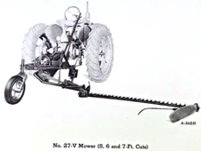 IH McCormick Farmall No 27-V Universal Mount Rear Sickle Bar Mower Parts Catalog
