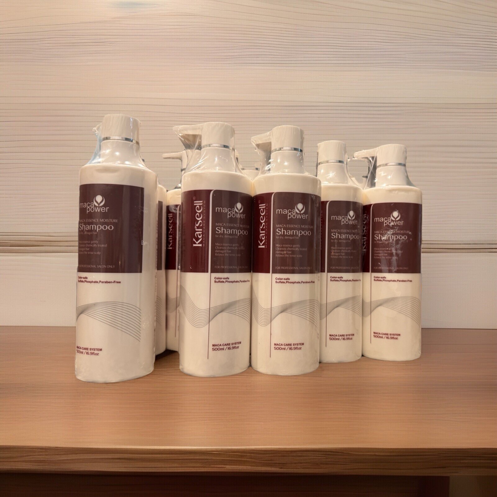 Karseell  Hair Repair Maca Collagen Shampoo Pack Of 10 Pieces . Has A Small Hole