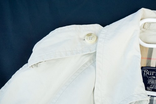 Abrigo vintage de algodón crema Burberry London para hombre M - Imagen 7 de 16