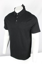 Hurley Men's One Only Polo Short Sleeve Shirt Black Embroidered Cotton