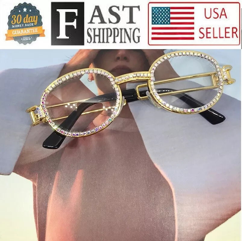 Cartier iced out glasses sales