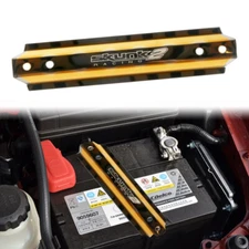 UNIVERSAL SKUNK2 GUNBLACK ALUMINUM CAR BATTERY TIE DOWN MOUNT BRACKET BRACE BAR