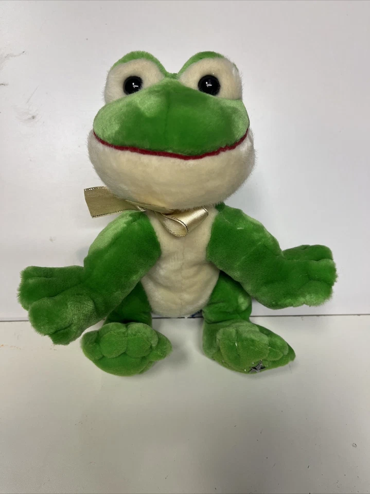 Russ Berrie 2006 Shining Stars Spotted Green Frog Plush Stuffed Anima 9” - Image 2 of 4