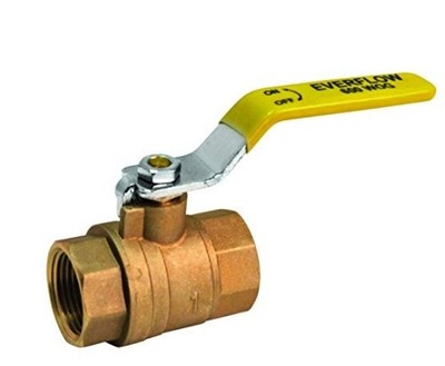 Everflow Supplies 600T034 NL Lead Free Full Port Forged Brass Ball Valve female