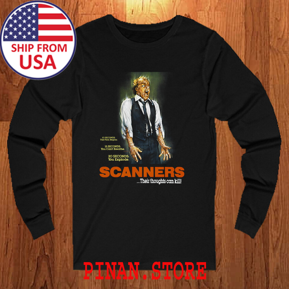 Scanners Horror Thriller Black Size S to 2XL | eBay