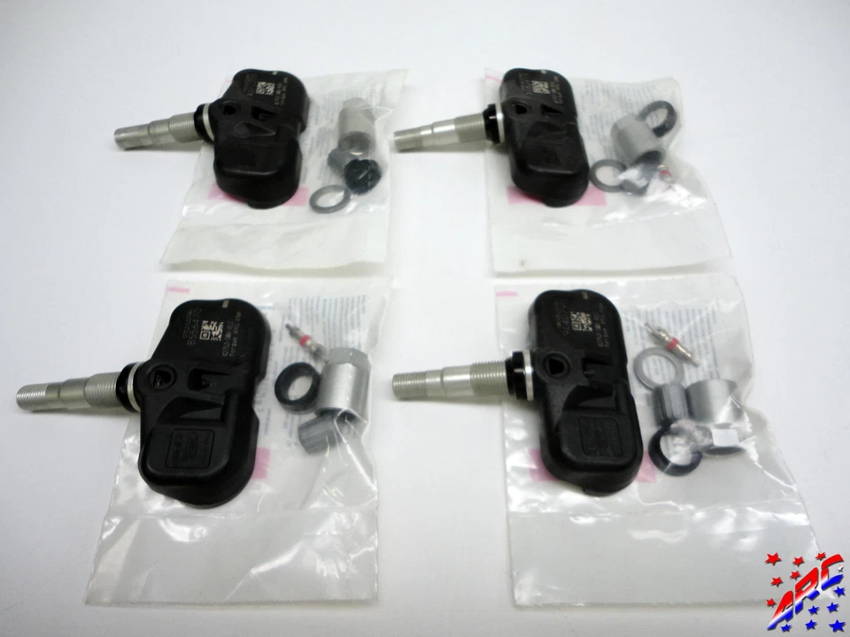 Juego completo de 4 sensores de presión de neumáticos genuinos OEM Honda TPMS 42753-SWA-316 Foto 2 de 3