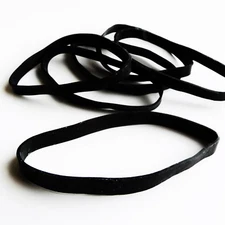 HEAVY-DUTY LARGE BLACK RUBBER BANDS | Resist the Elements (20 Pack- 3.5” x 1/4”)