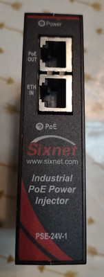 Industrial PoE Power Injector, Sixnet EB-PSE-24V-1B, Rev 3.00