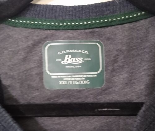 G.H. Camisa Henley térmica de 3 botones Bass & Co para hombre 2XL XXL punto gofres gris - Imagen 4 de 4