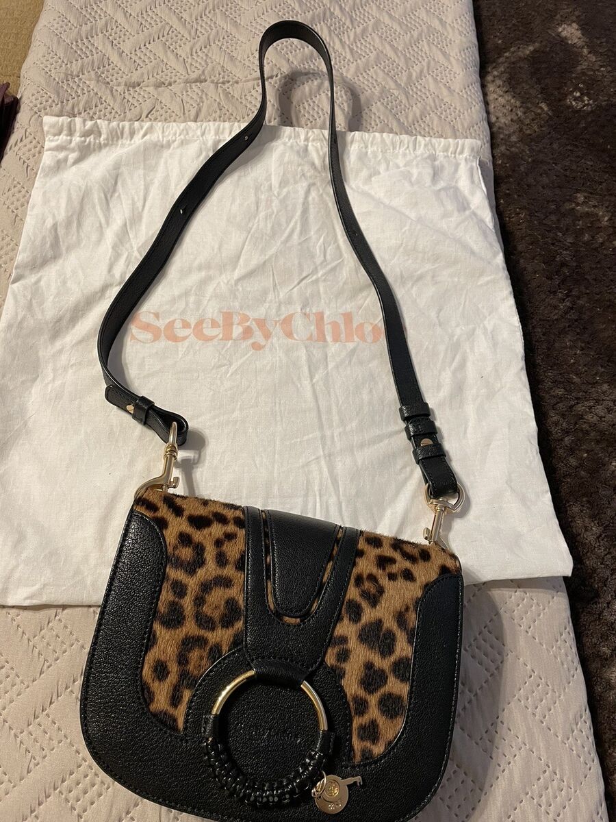 See By Chloe Hana Crossbody Handbag - Leopard Calf Hair New See By Chloe Hana Crossbody Handbag - Leopard Calf Hair New