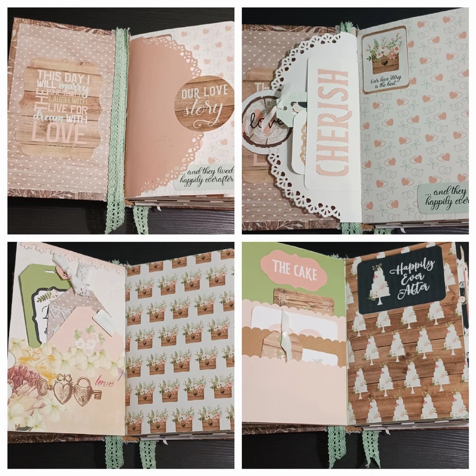 Ручной работы страны мусор журнал наша свадьба единственный в своем роде ДСП для скрапбукинга - Изображение 4 из 4