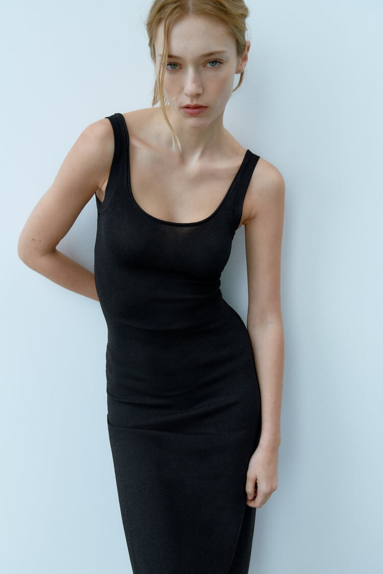 ★ZARA★ CABLE KNIT MINI DRESS CABLE KNIT MINI DRESS - Brown | ZARA United States