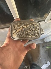 2005 Jack Daniel  s Old No. 7 Brand Belt Buckle - Used With Character - Belt Incl