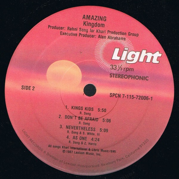 Rahni Song Presents Kingdom - Amazing (LP, Album) | eBay UK