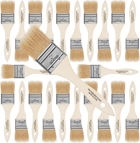 Wesquer Chip Brush 2Inch Bulk 24Ea Disposable Paint Brushes Cheap Natural Bristl - Picture 9 of 12