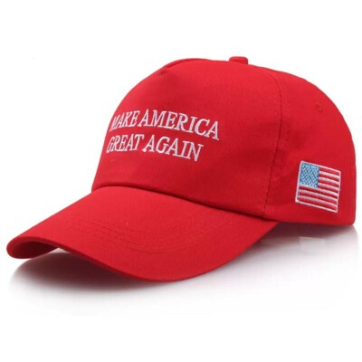 2024 Donald Trump Mega Red Hat Make High Grade Again Embroidered Cap USA Flag