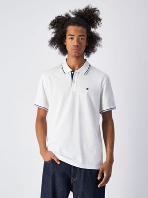 Champion Poloshirt Schwarz Baumwolle Weiß 220897 WW001