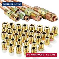 35 Pcs Brake Line Fittings Assortment Kit For 316 14 Inverted Flare Cop...