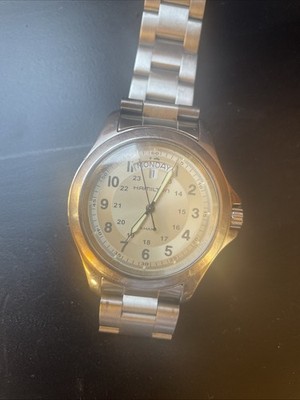 Hamilton Khaki King Quarz Day Date Champagne  2 Armbänder 40mm 50m  Sapphirglas