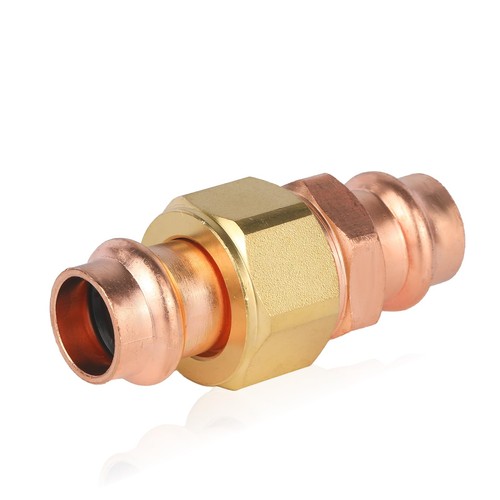 1 PCS 1/2 Inch Copper Press Union Coupling Fitting P x P Plumbing Adapter