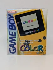 Nintendo GameBoy Color GBC Yellow Handheld System Console - CIB Complete