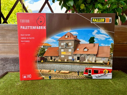 FALLER H0 kit 130188 fábrica de palets fábrica construcción comercial edificio industria embalaje original | Condition: Gebraucht