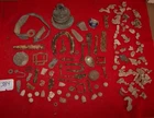 LOT OF DUG CIVIL WAR RELICS Laplayta Md Bullets Utensils Buckles Lead +   #384