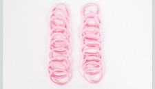 Pink Premium Hair Ties Elastic Ponytail Holders - No Damage Soft Seamless 80 pc