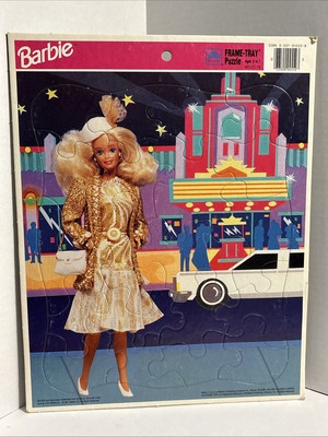 BARBIE Frame Tray Puzzle 1991 Vintage