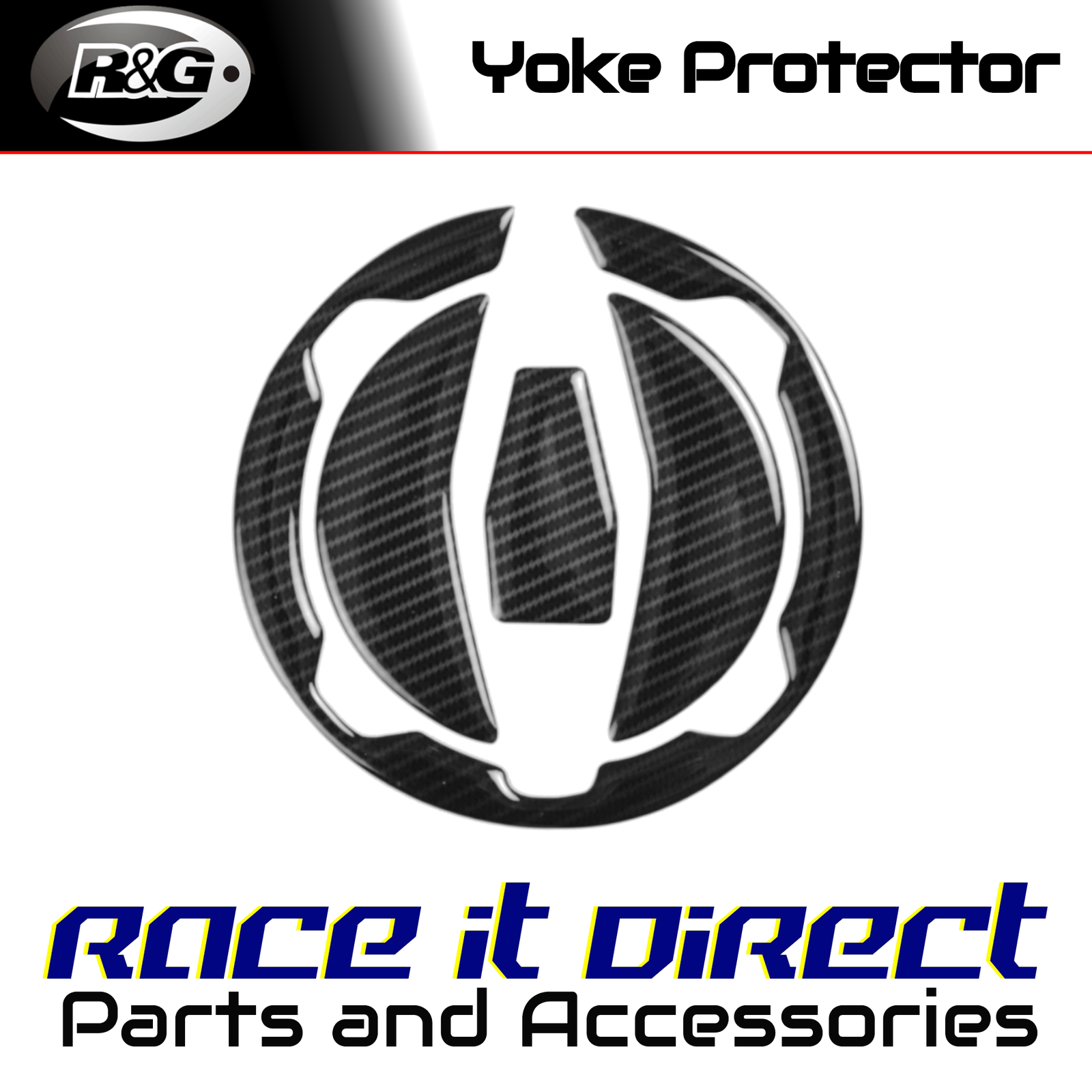 Carbon Fibre Fuel Cap Protector for Kawasaki ZX-10RR 2025 Red Dynamic