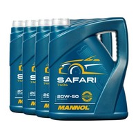 Mannol Safari 20W-50 MotoröL, API SN/CH-4, SAE 20W-50, 4X5 Liter
