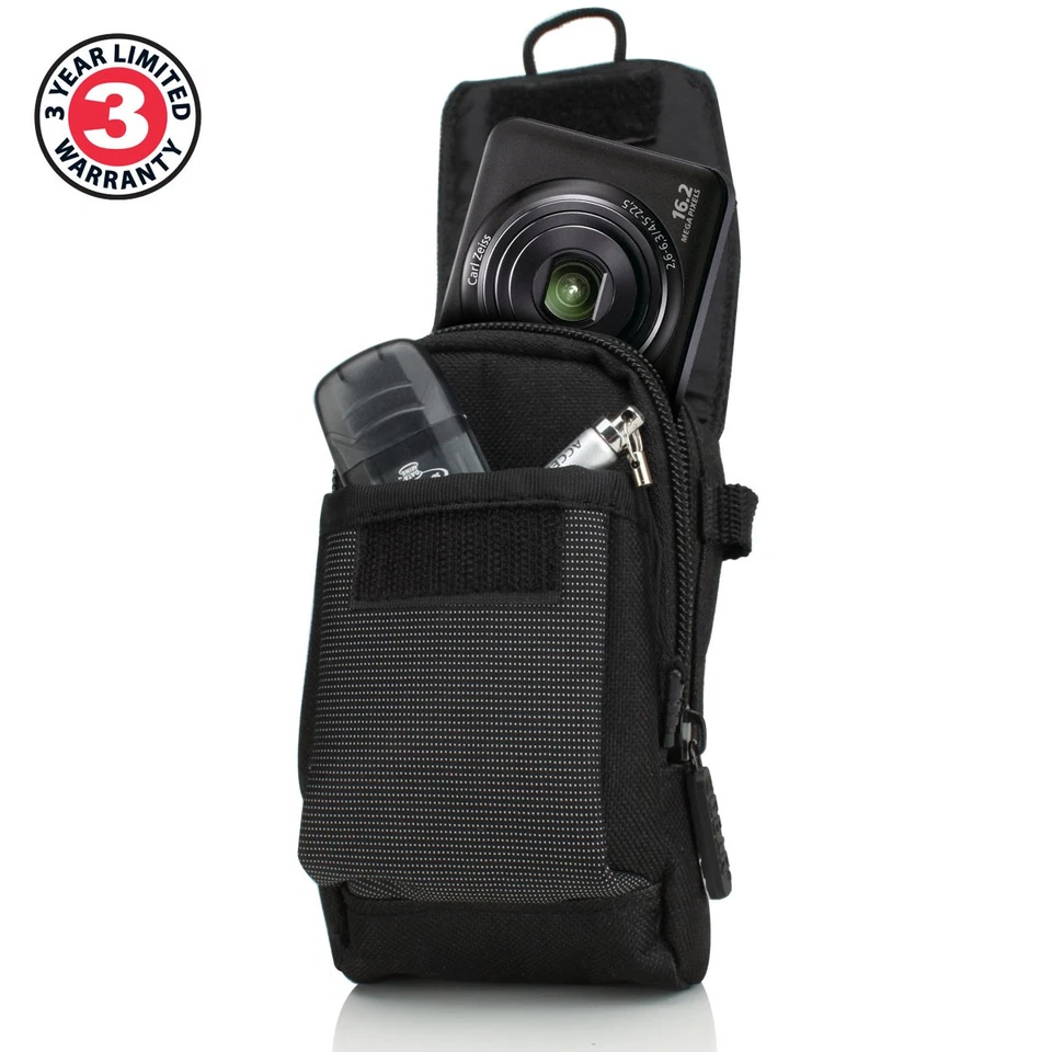 Padded Camera Bag with Scratch-Free Interior & Storage Pocket + Lens Cap Lanyar - Image 2 of 4