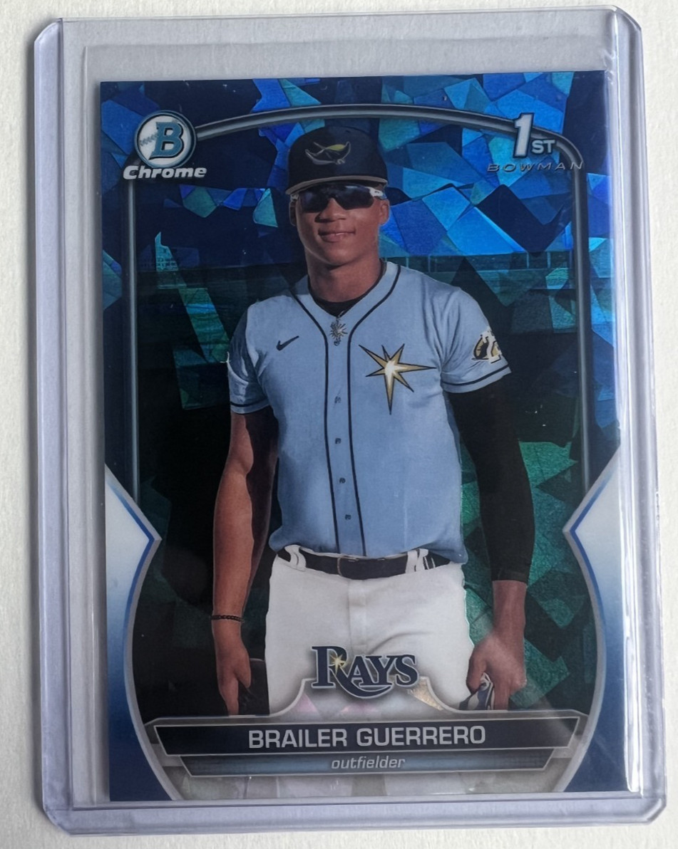 2023 Topps Bowman Chrome Sapphire BRAILER GUERRERO 1st BCP-240, Tampa Bay Rays