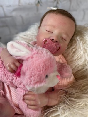 Realborn Canon Asleep, Bountiful Baby, Newborn, Rooted Mohair, Ready to Ship