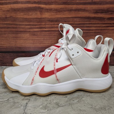 Nike React HyperSet Men's 11 White University Red Volleyball Shoes